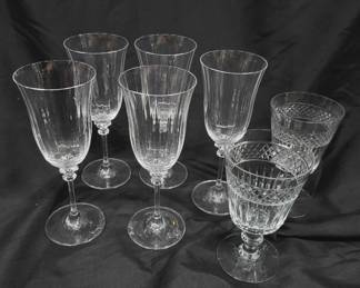 Crystal Wine Glasses Lot