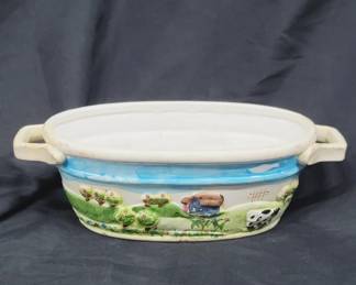 WCL Pottery 1970’s Cows In Field Planter