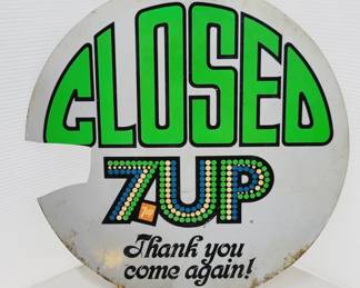 70's 7up Open Closed Sign