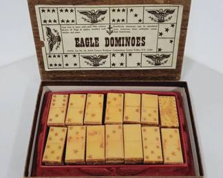 Double-Six Eagle Dominoes Set