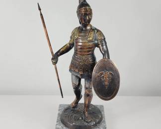 Roman Centurion Soldier Bronze Sculpture