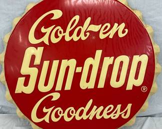 32in.  Emb. Sun-Drop Golden Goodness Cap Sign