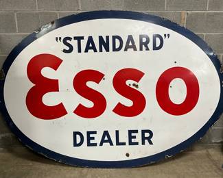 DSP Esso Standard Dealer  Oval Sign (92in x 61in)