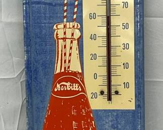Emb.  Metal Nesbitt’s Thermometer, 7 1/2in x 27in