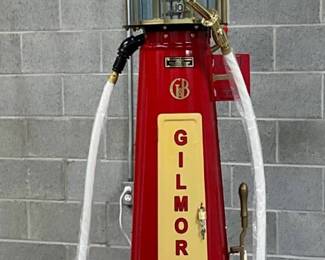 1926 10g. Gilmore G&B Model 176  Visible Gas Pump with Banana Nozzle