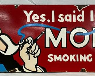 Model Tobacco SSP Advertising Sign, 30 x 10 Inches