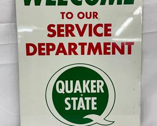 12x18 Quaker State Service Department SS Sign