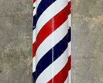 PORC. BARBER SHOP POLE SIGN