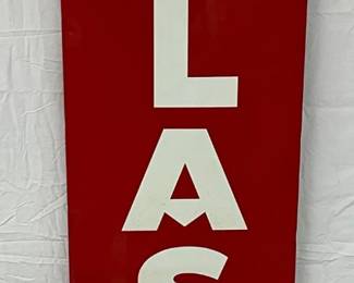 1961 Atlas Tires Sign, 16.5x70.5in. 