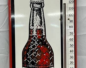 Barq’s Thermometer with Bottle Graphic – 10 x 25.5 