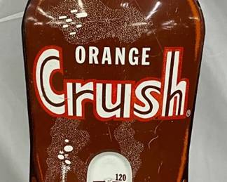 28in.  Emb. Orange Crush Die-Cut Bottle Thermometer