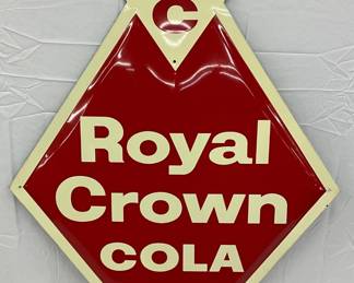 1960 Royal Crown Cola Diamond Sign, 36×54 Inches