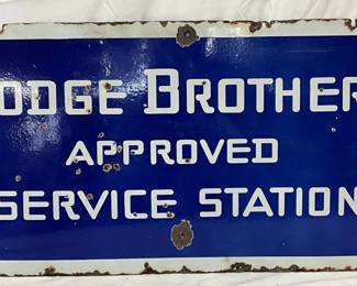 DSP Dodge Brothers ‘Approved Service Station’ Sign, 40×18