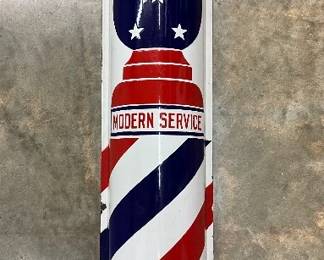 "MODERN SERVICE" , MEASURES 8.5 X 48IN.