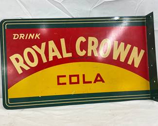 Royal Crown Cola DS Flange Sign, 18×11 Inches