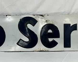 Emb SSP ‘Esso Service’ Sign, 102in x 14in