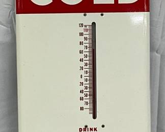 Dr Pepper ‘Hot or Cold’ Metal Thermometer, 6x16
