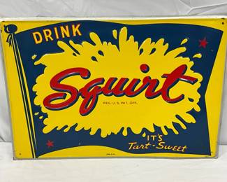 20×14 Emb. Squirt Self-Framed Advertising Sign