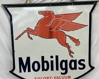 Mobilgas SOCONY-Vacuum DSP Sign with Pegasus Logo, 56 x 59 