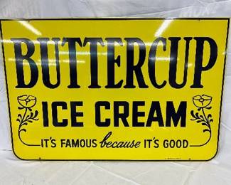 NOS Heavy Metal DS Buttercup Ice Cream Sign, 36×24