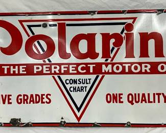 SSP Polarine Motor Oil Advertising Sign, 60in x 28in