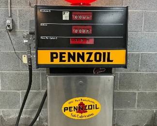 Gilbarco Model 625-100A-005 Pennzoil Gas Pump With Globe 