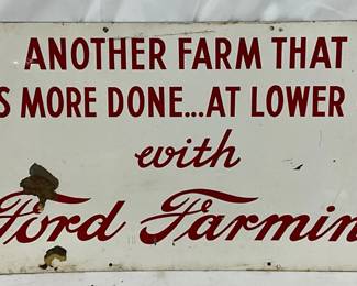 22x11in. Ford Farming Metal Sign