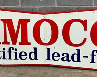 87x30 2pc. Amoco Sign with Double-Sided Graphics