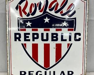 10×11 Porcelain Royal Republic Pump Plate