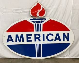 1967 American DSP Sign with Torch Design, 74 x 59 