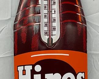 Hires Root Beer Die-Cut Bottle Thermometer, 8in x 29in