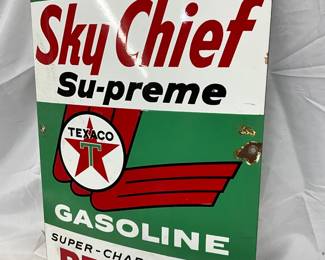 Porcelain Gasoline Pump Plate