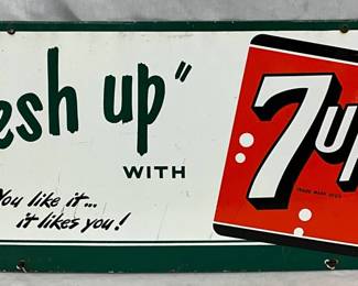 29x12 SSP 'Fresh Up with 7UP' Advertising Sign