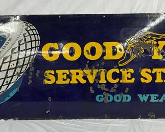 SSP Goodyear Service Station Sign, 72 x 24 in.