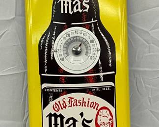 Ma’s Old Fashion Metal Thermometer, 7 1/2 x 27 