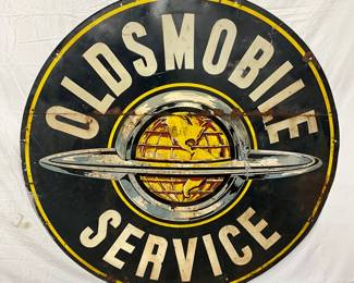  54in. Oldsmobile Service 2PC. Metal Sign