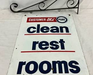 DSP Restroom Sign with Hanger, 18in x 26in