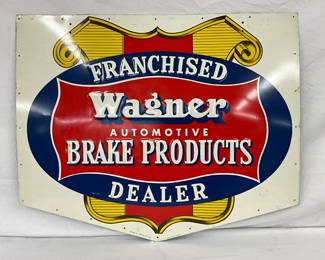 36x30 Emb. Metal Wagner Automotive Brake Products Dealer Sign