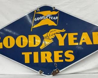 SSP Goodyear Tires Diamond Sign, 60in x 32in