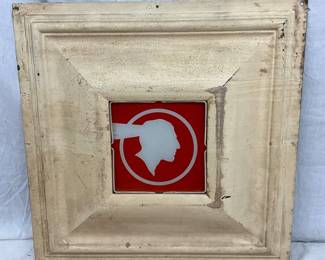 24in. Pontiac Dealership Sign with Red and White Logo