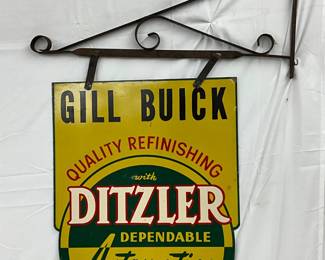 Ditzler Automotive Finishes DS Metal Sign with Bracket, 24in x 32in