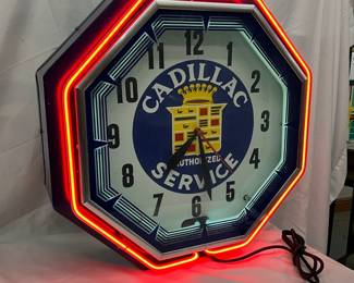 Neon Wall Clock, 22 Inches