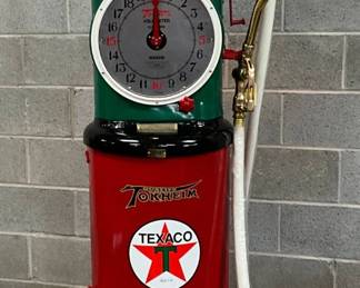 Restored 1931 Tokheim 850 Texaco Gas Pump Brass Banana Nozzle