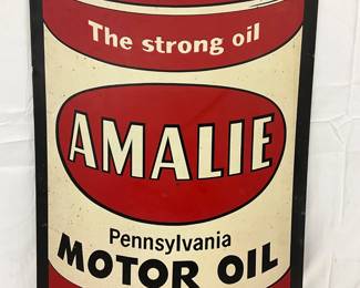 21×34 DS Metal Amalie Motor Oil Sidewalk Sign