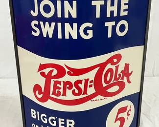 13x16 Pepsi-Cola Double Dot Hanging Bag Dispenser
