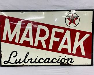 30x18 Texaco Marfak Lubricacion Sign