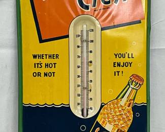 Sun Crest Soda Thermometer, 7 x 16 Inches