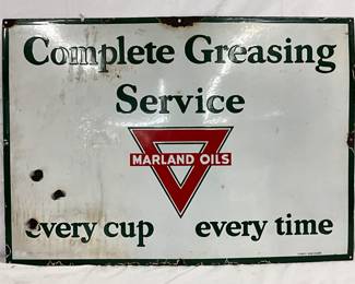 40x28 Porc. Conoco Marland Oils Sign