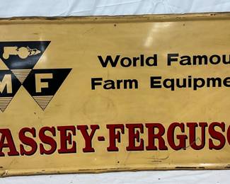 1968 Massey Ferguson Dealer Sign, Self-Framed, 40in x 20in