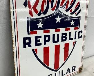 10×11 Porcelain Royal Republic Pump Plate
